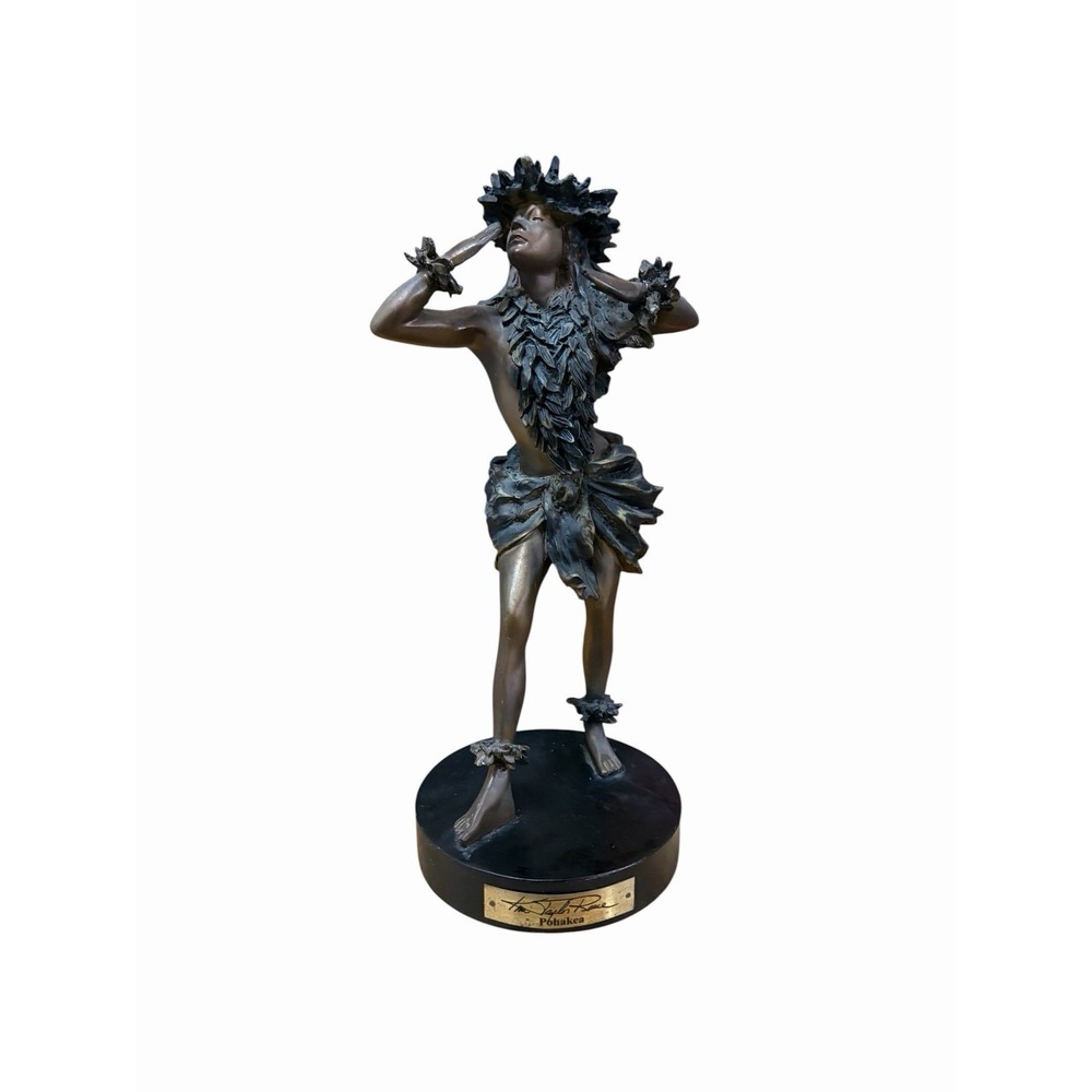 Kim Taylor Reece Pohakea Hula Girl Statue Figurine Vintage Hawaii